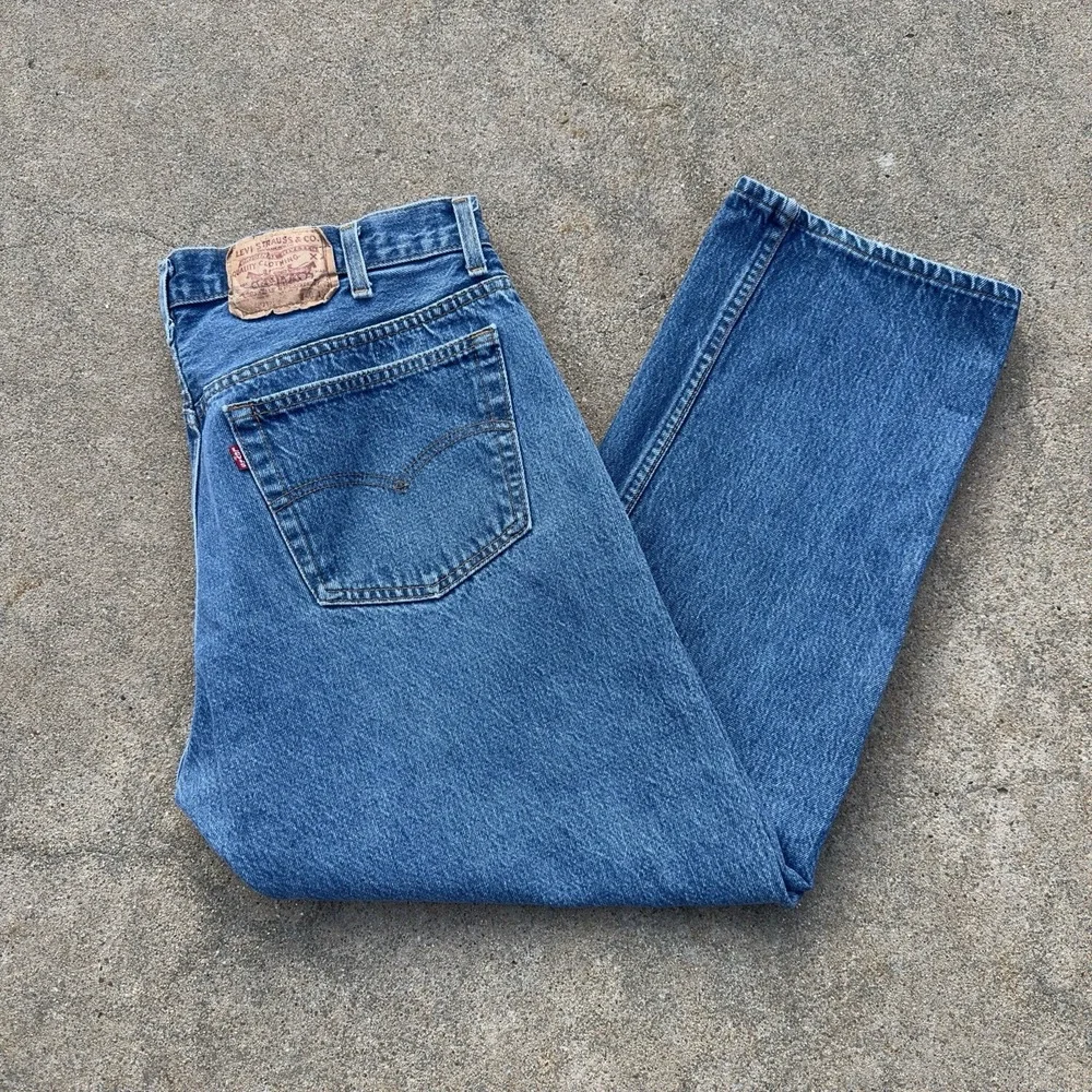 VTG Levi's 501 XX Jeans Mens 36x27 Blue 90's Straight Leg Button Fly Made in USA
